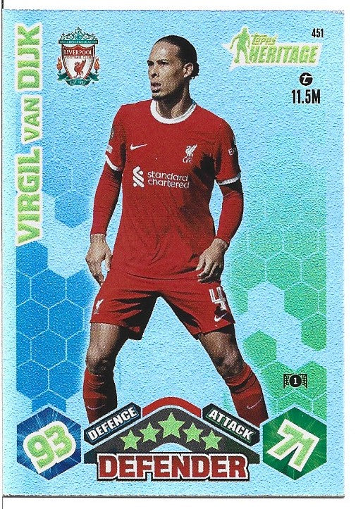 451. VIRGIL VAN DIJK - LIVERPOOL - HERITAGE