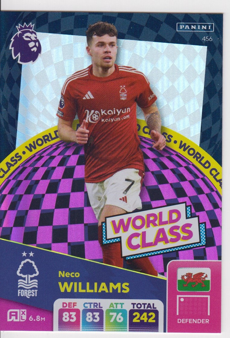 456. NECO WILLIAMS - NOTTINGHAM FOREST  - WORLD CLASS