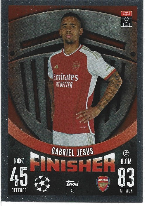 045.  Gabriel Jesus - Arsenal  -  Finisher
