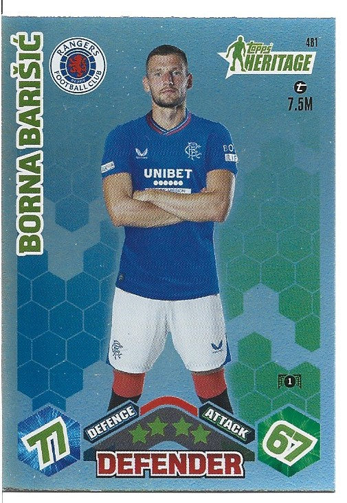 481. BORNA BARISIC - RANGERS - HERITAGE