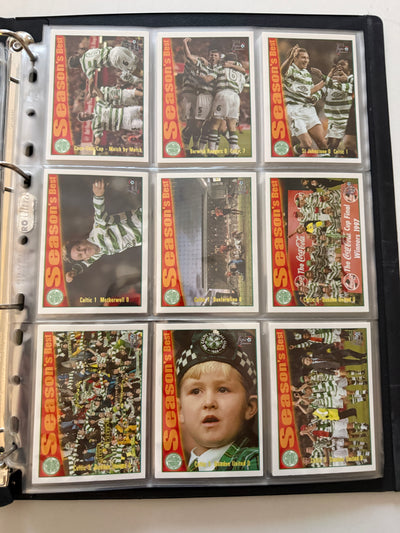 000. CELTIC - FUTERA FANS SELECTION 1999 - KOMPLETT SETT + 18 CUTTING EDGE EMBOSED