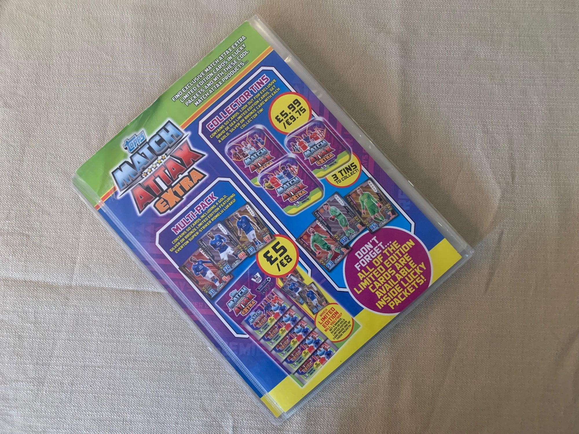 TOPPS MATCH ATTAX 2015/16 EXTRA - ORGINAL SAMLEPERM - MED PERSONLIG RABATTKODE