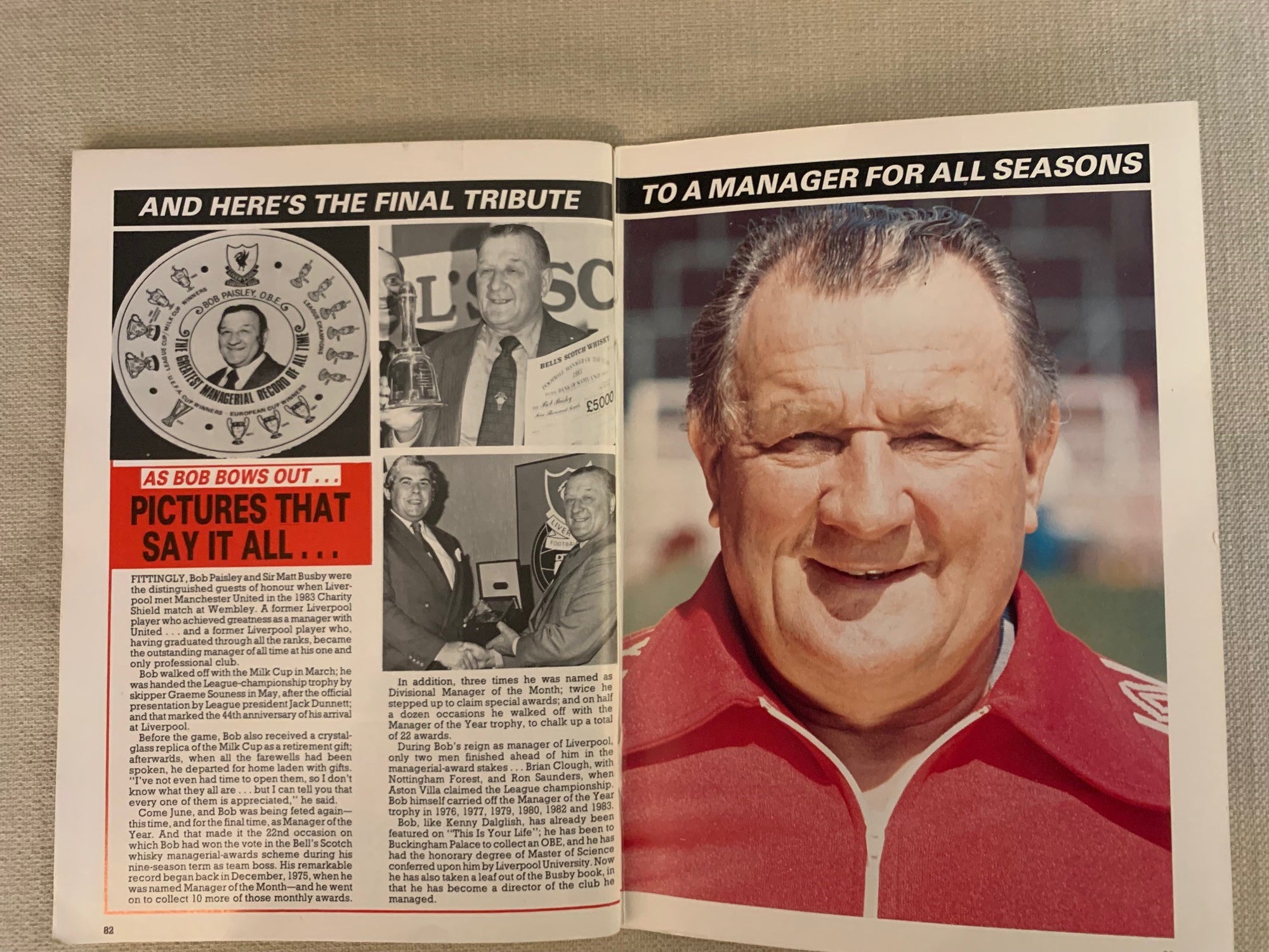 LIVERPOOL - 1983/84 - LIVERPOOL OFFICIAL YEARBOOK SEASON 1983/84