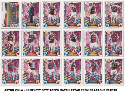 ASTON VILLA - LOT - MATCH ATTAX - 8 LAGSETT
