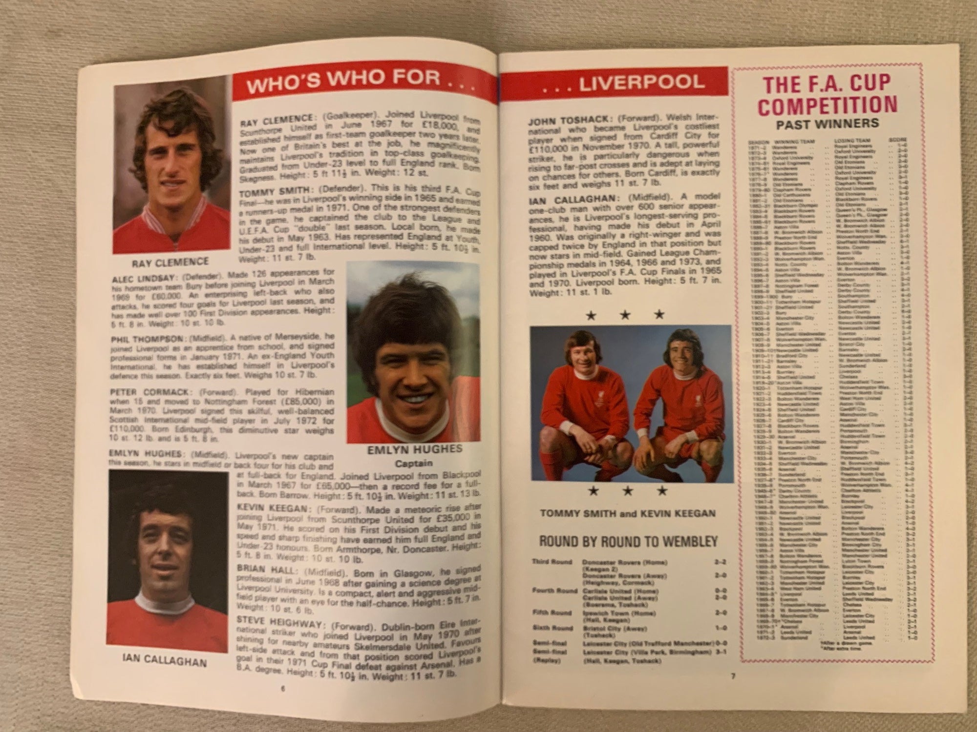 LIVERPOOL - 1974-04.05 - LIVERPOOL VS NEWCASTLE UNITED - FA-CUP FINAL 1974