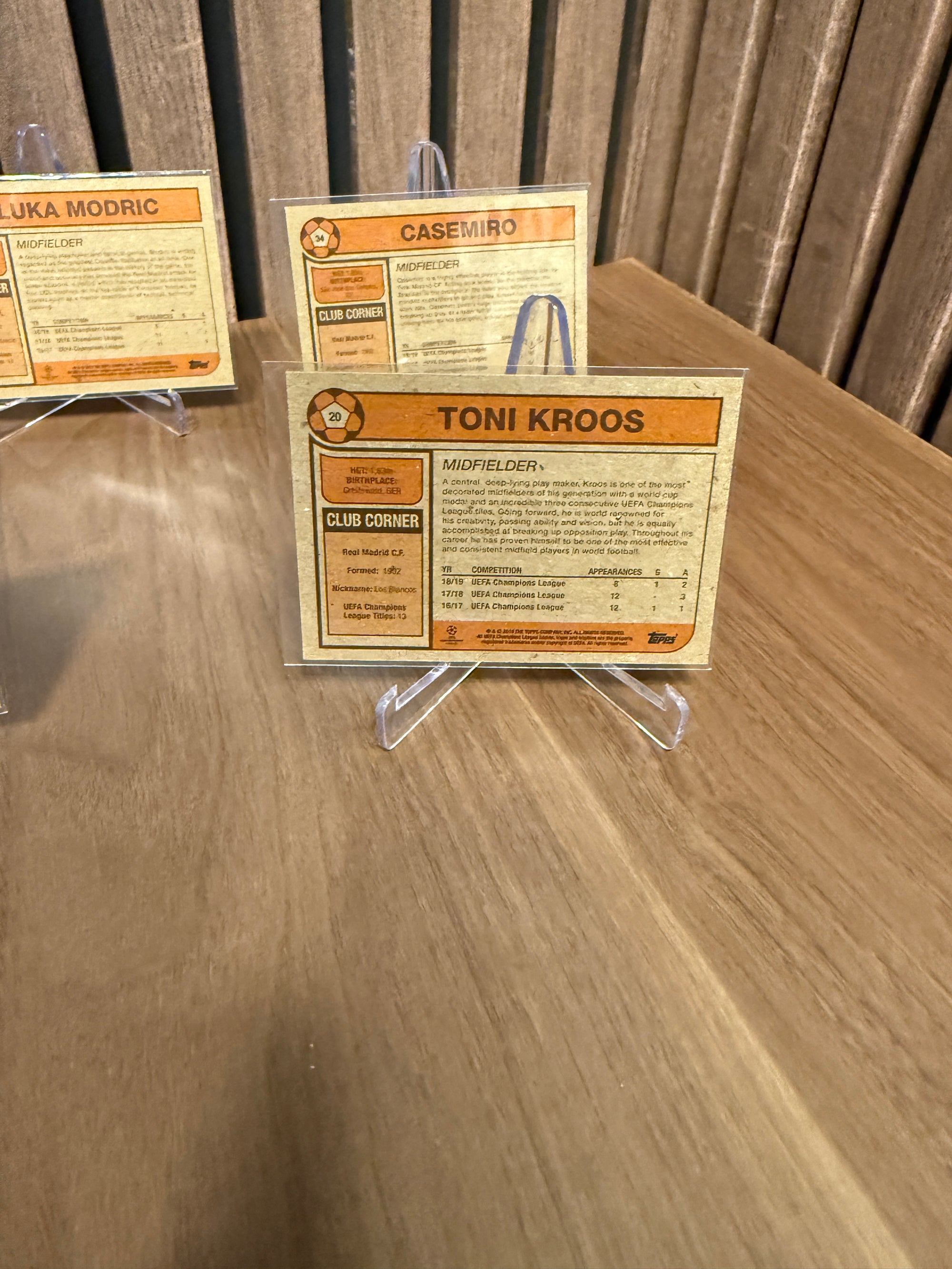 REAL MADRID - LOT - TOPPS LIVING