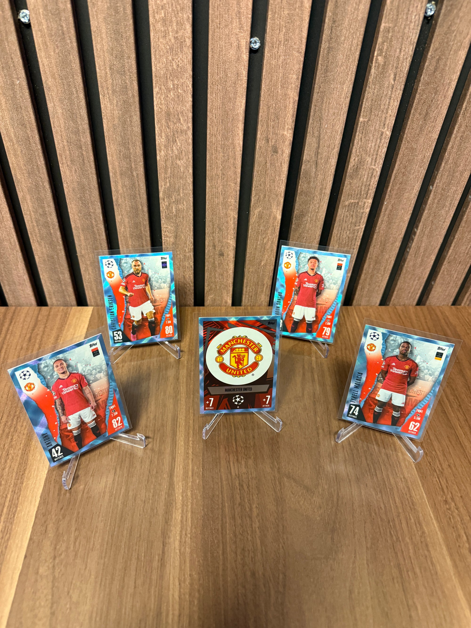 MANCHESTER UNITED - LOT - TOPPS MATCH ATTAX CRYSTAL