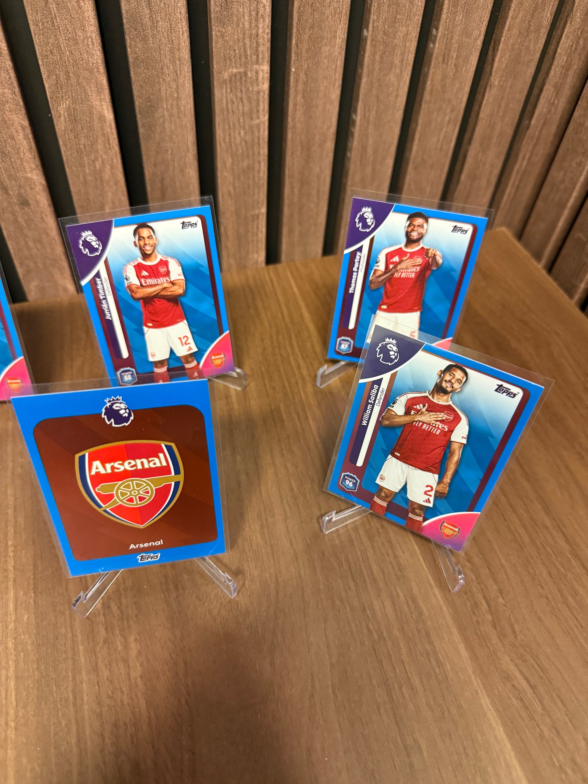 ARSENAL - LOT - TOPPS PREMIER LEAGUE 2026 - BLUE PARALLELL