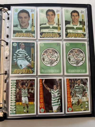 000. CELTIC - FUTERA FANS SELECTION 1999 - KOMPLETT SETT + 18 CUTTING EDGE EMBOSED