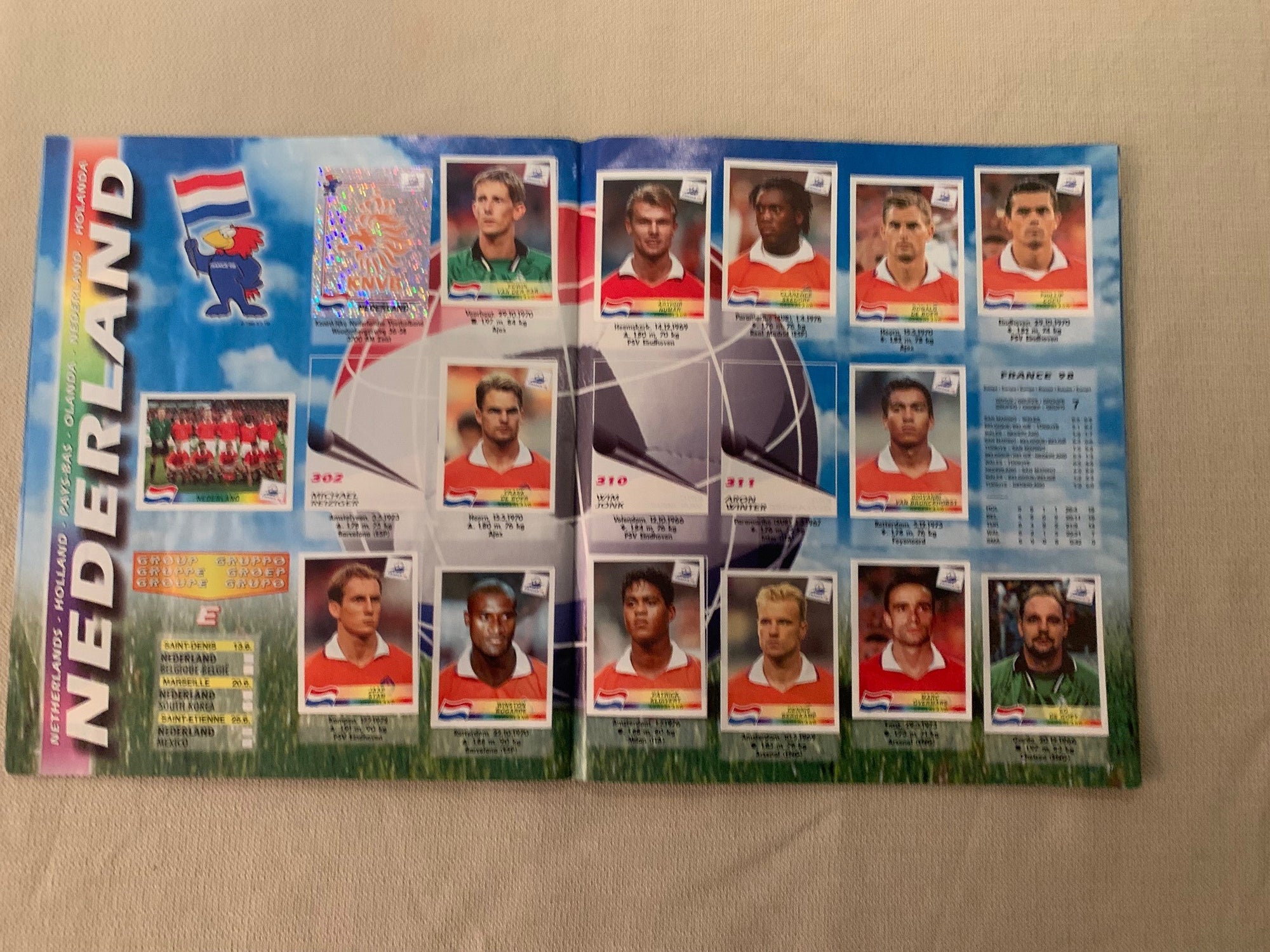 PANINI WORLD CUP FRANCE 1998 - STICKERS ALBUM
