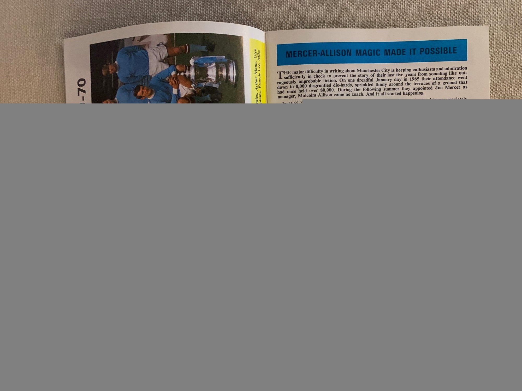 MANCHESTER CITY - 1970-09.03 - MANCHESTER CITY VS WEST BROMWICH ALBION - LEAGUE-CUP FINALE -2S