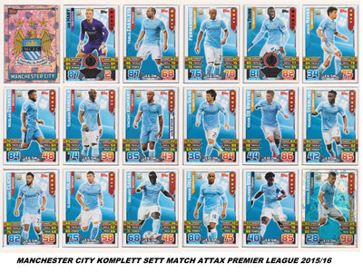 MANCHESTER CITY - "SUPERLOT" - MATCH ATTAX - 9 LAGSETT