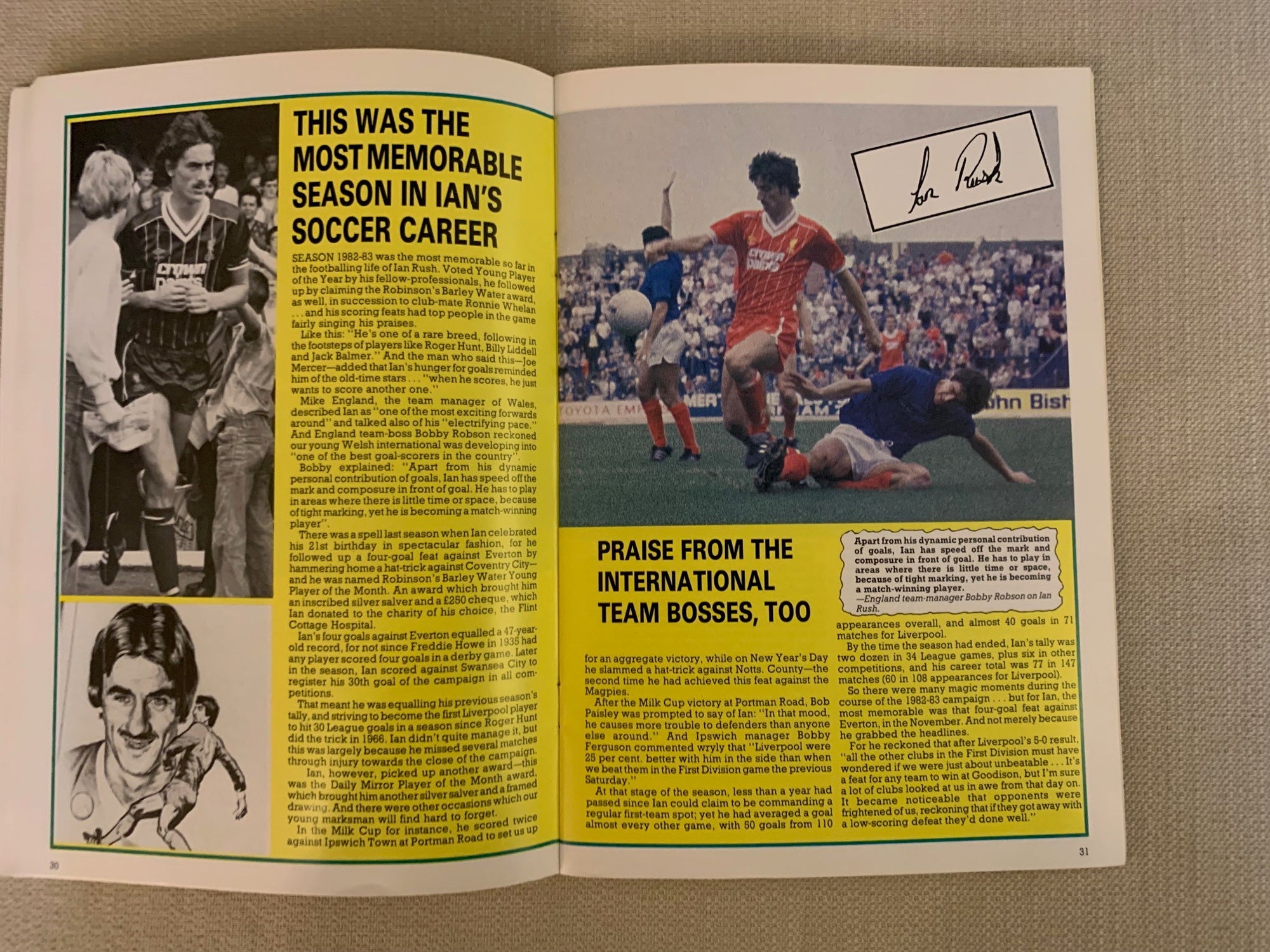 LIVERPOOL - 1983/84 - LIVERPOOL OFFICIAL YEARBOOK SEASON 1983/84