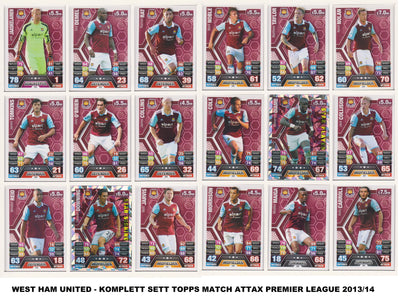 WEST HAM UNITED - "SUPERLOT" - MATCH ATTAX - 11 LAGSETT