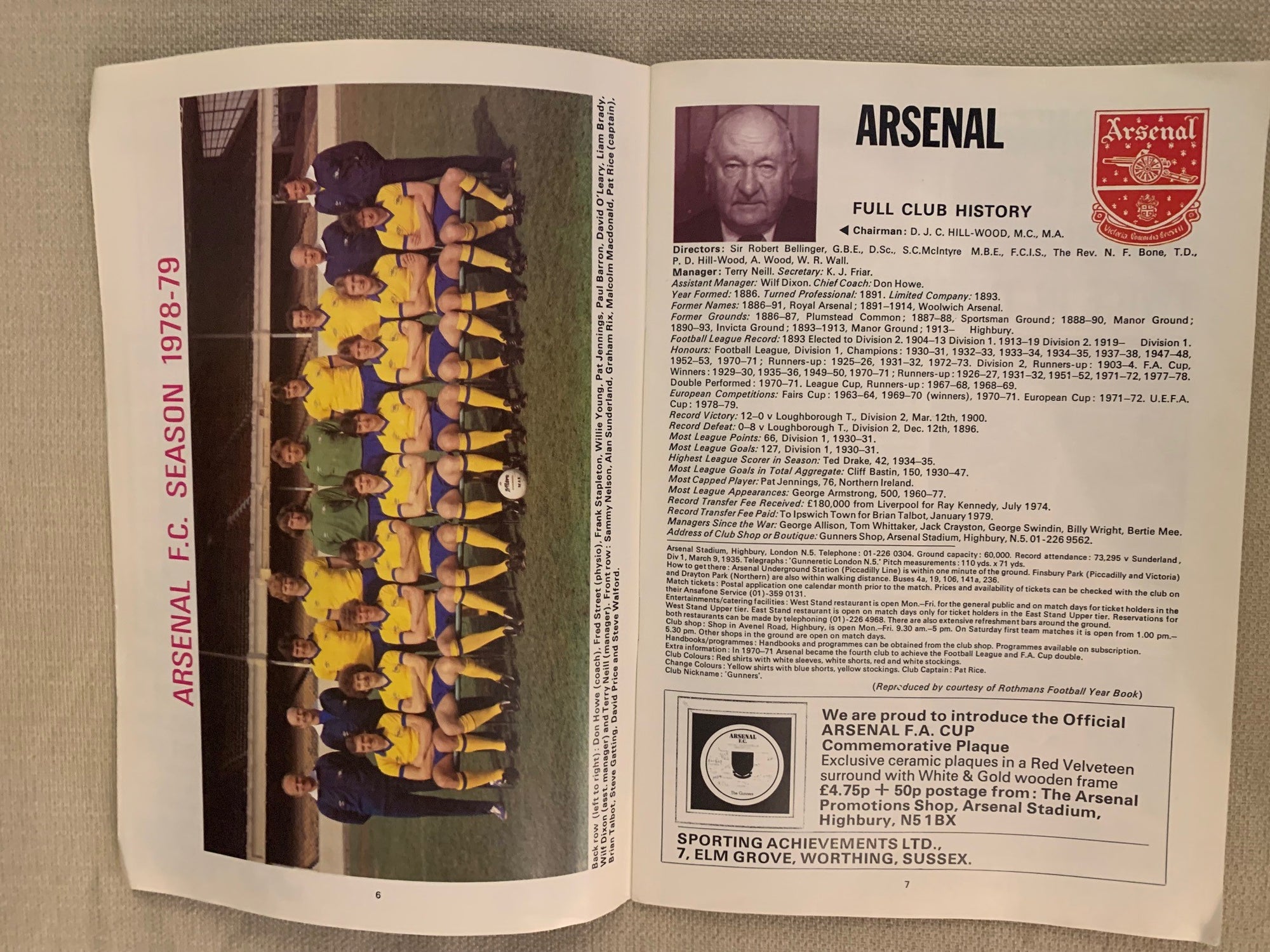 ARSENAL - 1979-12.05 - ARSENAL VS MANCHESTER UNITED - FA-CUP FINAL 1979