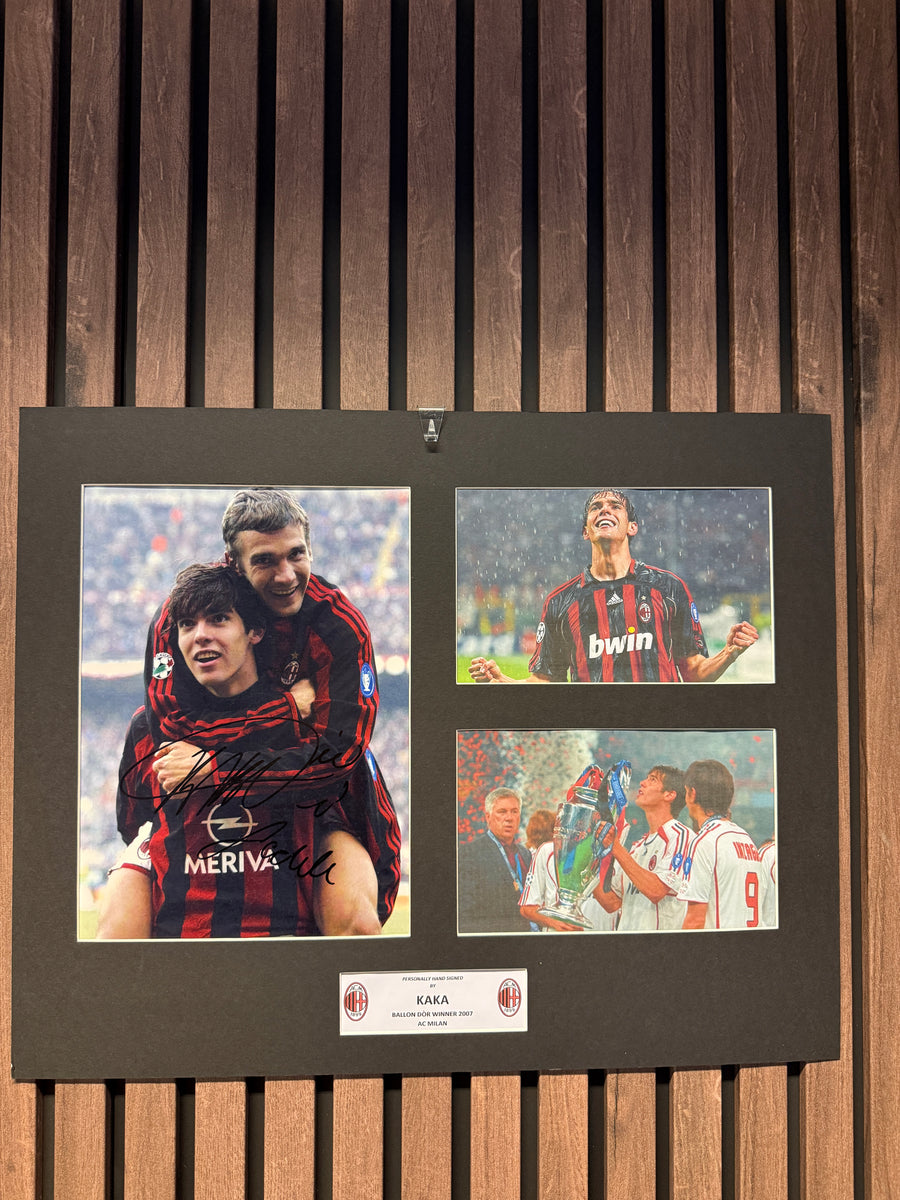 KAKA - SIGNERT BILDEMONTAGE MED EKTEHETSBEVIS/COA