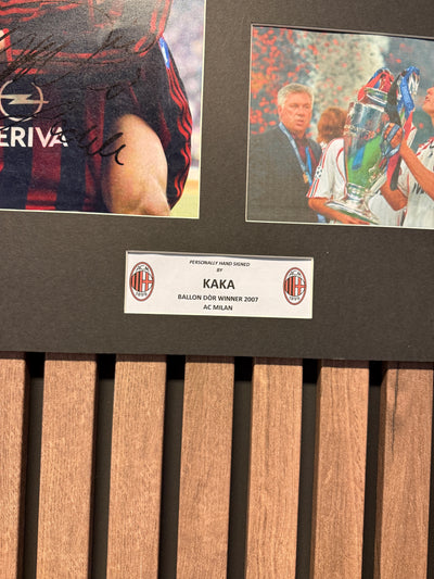 KAKA - SIGNERT BILDEMONTAGE MED EKTEHETSBEVIS/COA