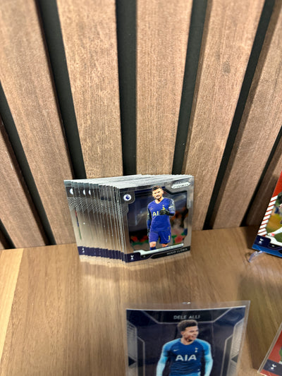TOTTENHAM HOTSPUR - LOT - PANINI PRIZM 2019/20 - INSERTS, PARALLELLER, NUMMERERTE OG 1 LAGSETT