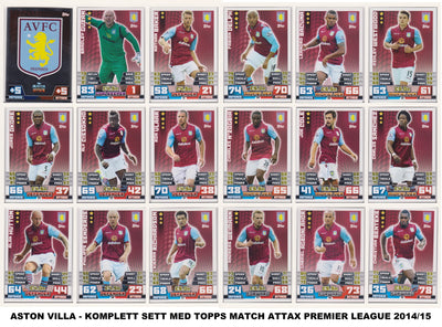 ASTON VILLA - LOT - MATCH ATTAX - 8 LAGSETT