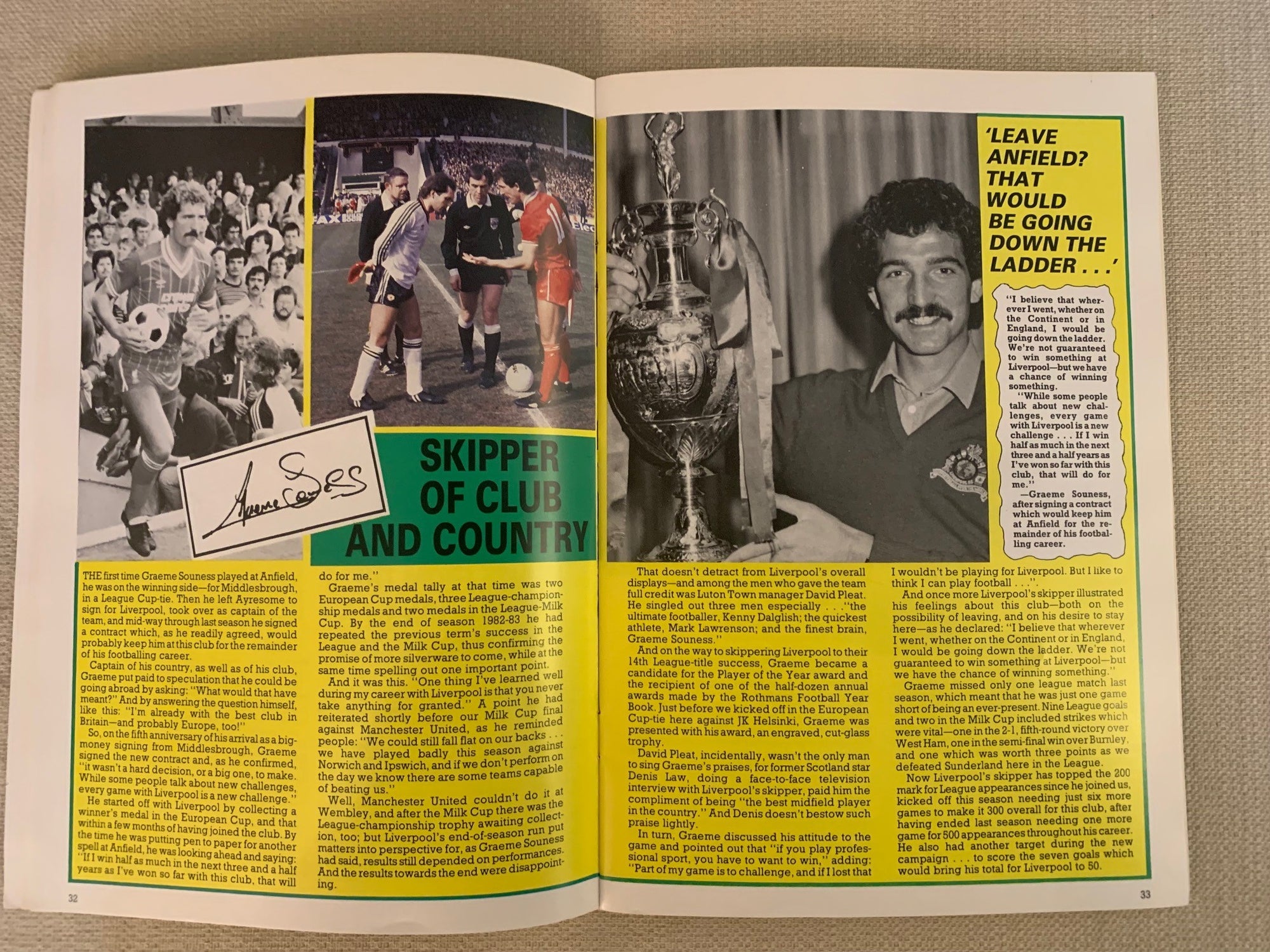 LIVERPOOL - 1983/84 - LIVERPOOL OFFICIAL YEARBOOK SEASON 1983/84