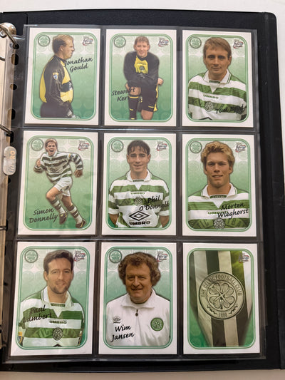 000. CELTIC - FUTERA FANS SELECTION 1999 - KOMPLETT SETT + 18 CUTTING EDGE EMBOSED