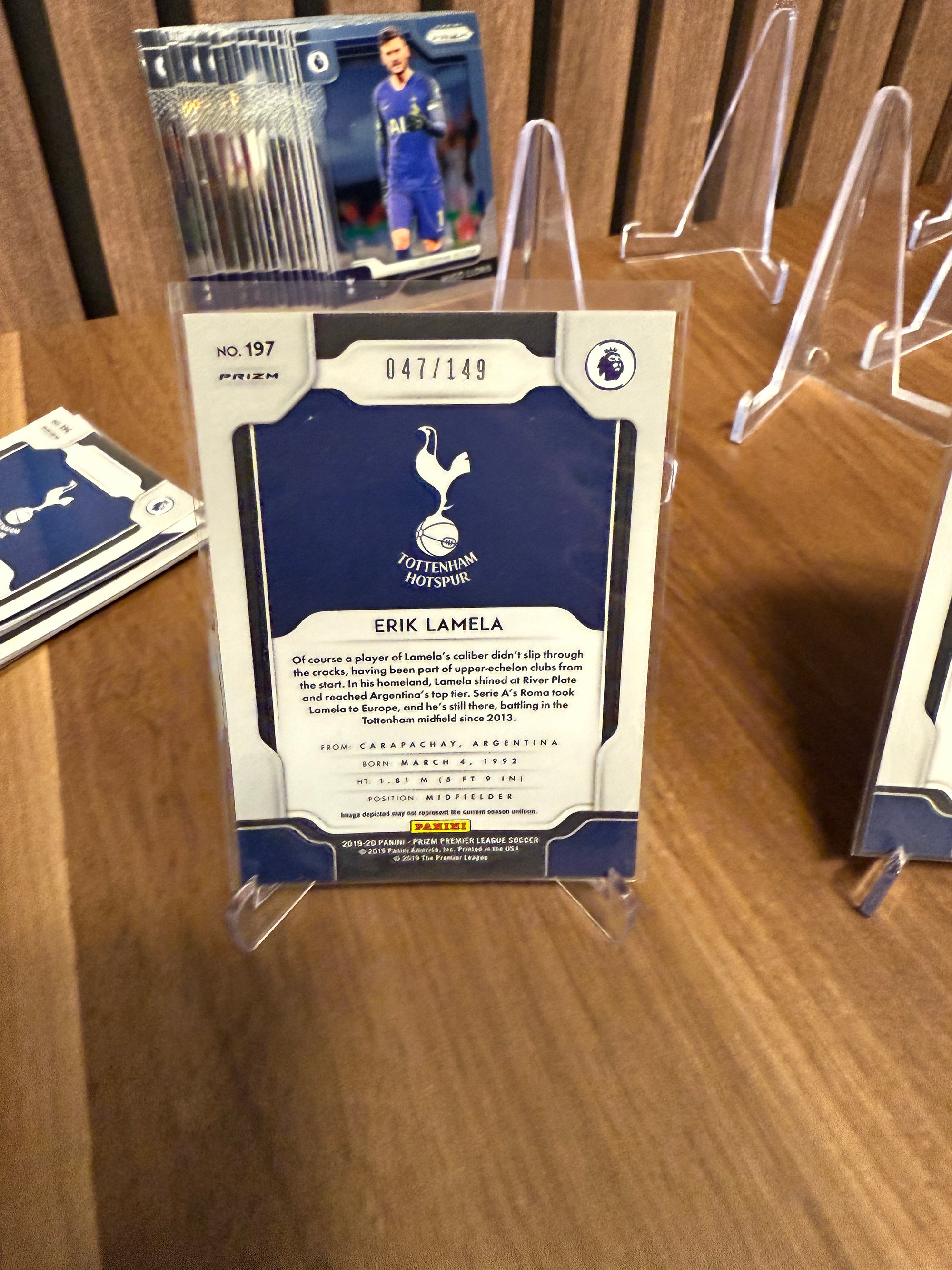 TOTTENHAM HOTSPUR - LOT - PANINI PRIZM 2019/20 - INSERTS, PARALLELLER, NUMMERERTE OG 1 LAGSETT