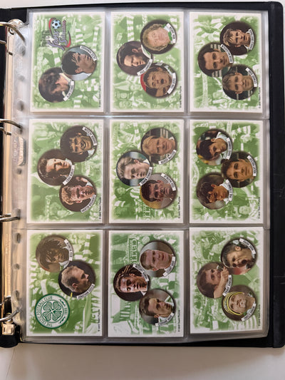 000. CELTIC - FUTERA FANS SELECTION 1999 - KOMPLETT SETT + 18 CUTTING EDGE EMBOSED