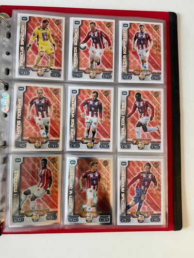 TIPPELIGAEN 2012 - KOMPLETT SERIE - BASE, TRENER, BADGE, INSERTS, PREMIEKORT & EN UÅPNET PAKKE