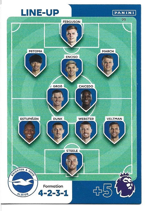 099.  Line-Up - Brighton & Hove Albion