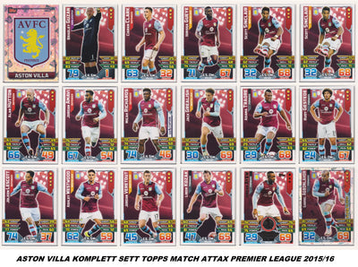 ASTON VILLA - LOT - MATCH ATTAX - 8 LAGSETT