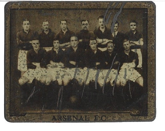 ARSENAL - FOOTBALL TEAMS - TOPICAL TIMES - METAL CARD