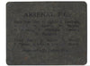 ARSENAL - FOOTBALL TEAMS - TOPICAL TIMES - METAL CARD