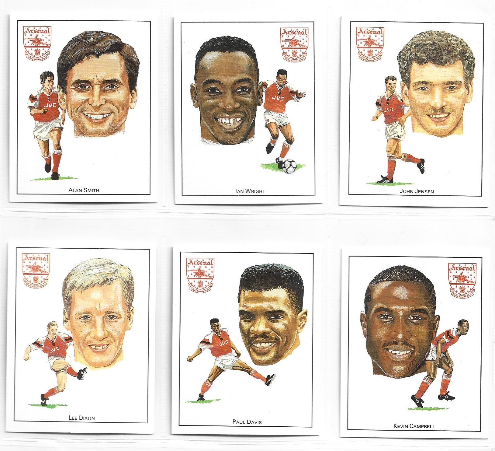 ARSENAL - CUP WINNERS 1992/1993 - KOMPLETT SETT