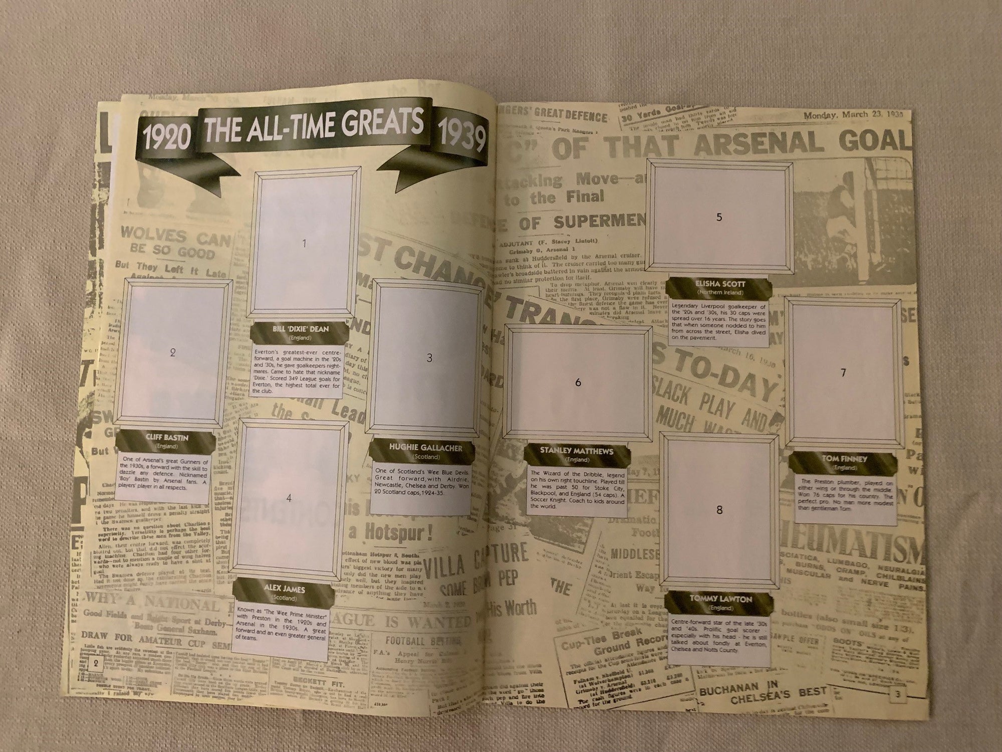 PANINI - THE ALL TIME GREATS 1920 - 1990