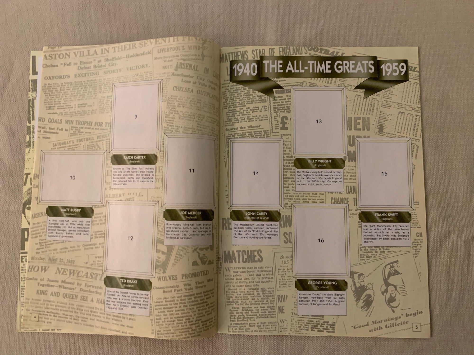 PANINI - THE ALL TIME GREATS 1920 - 1990