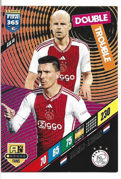 347.  AJA 14.  Davy Klassen & Steven Berghuis - AFC Ajax -  Double Trouble