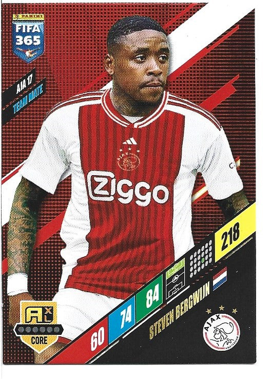 350.  AJA 17.  Steven Bergwijn - AFC Ajax