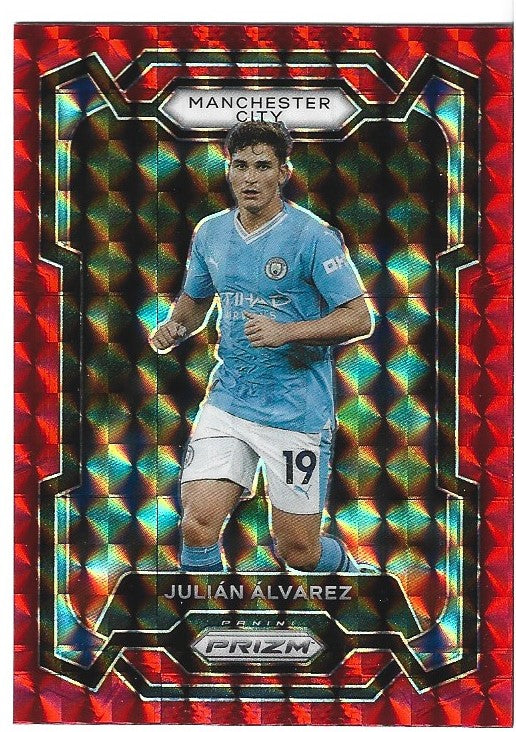 004.JULIAN ALVAREZ - MANCHESTER CITY - RED ICE PRIZM