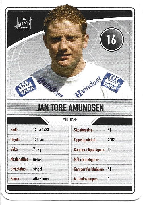 ODD GRENLAND - JAN TORE AMUNDSEN