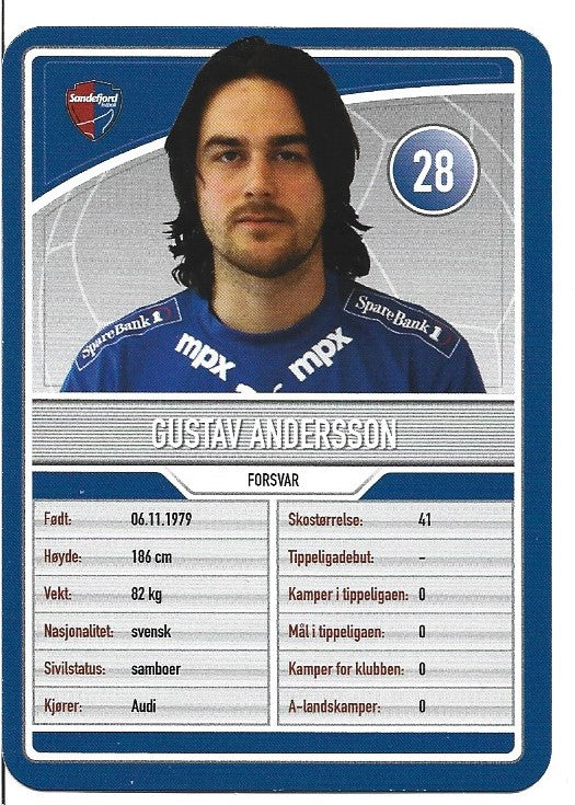 SANDEFJORD - GUSTAV ANDERSSON