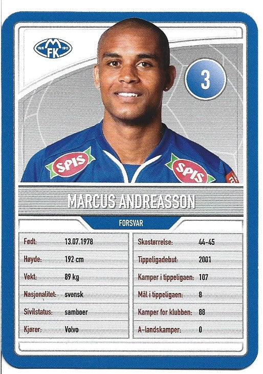 MOLDE FK - MARCUS ANDREASSON