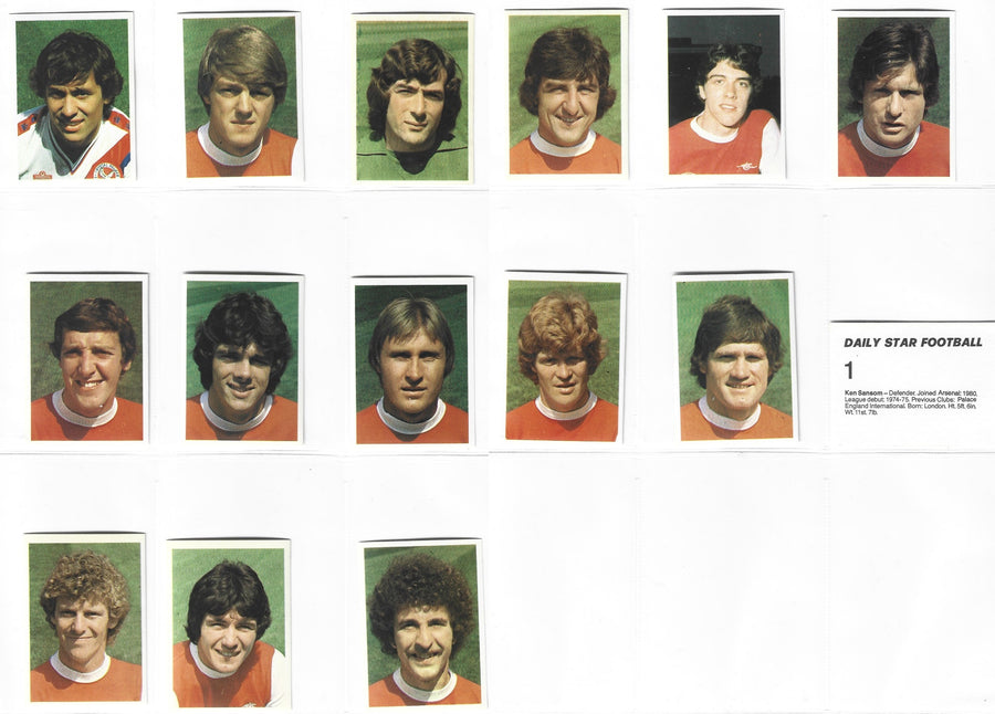 ARSENAL - LAGSETT - DAILY STAR 1986