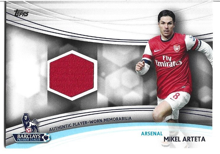 JR-MA - MIKEL ARTETA - ARSENAL - TOPPS PREMIER GOLD 2013 - MEMORABILIA