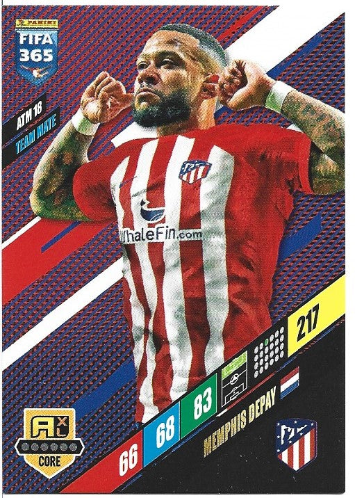 153.  ATM 18.  Memphis Depay  - Atlético de Madrid