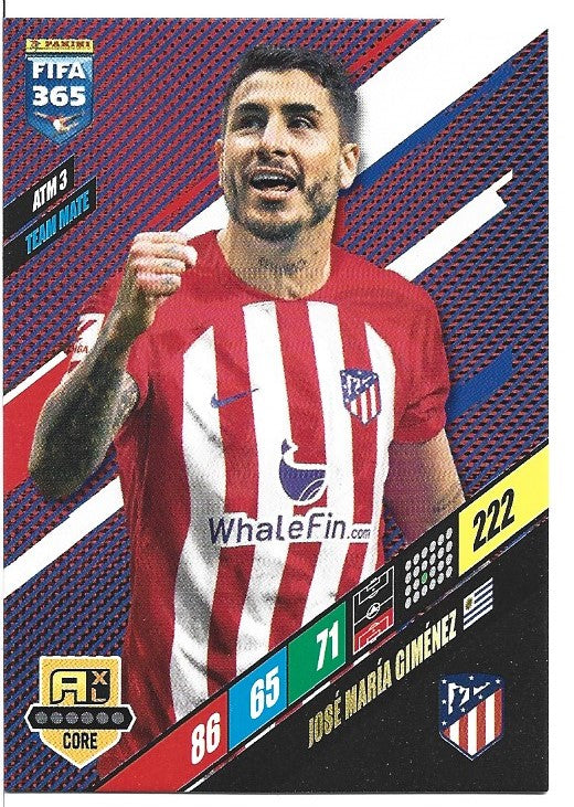 138.  ATM 3.  José María Giménez  - Atlético de Madrid