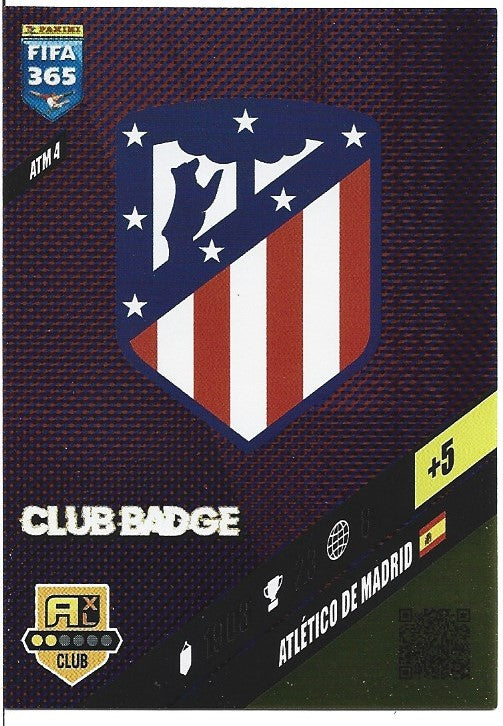 139.  ATM 4.  Club Badge  - Atlético de Madrid