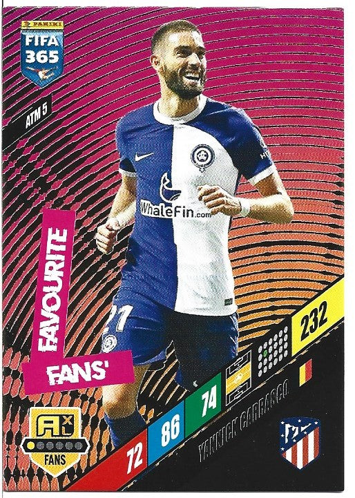 140.  ATM 5.  Yannick Carrasco  - Atlético de Madrid  -  Fans' Favourite