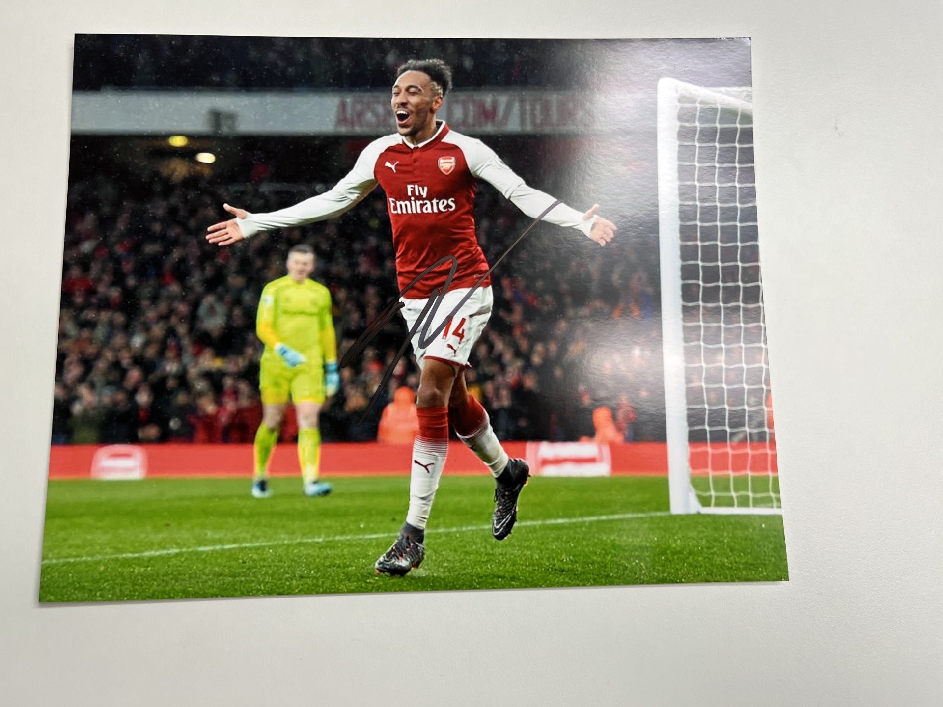 ARSENAL - PIERRE EMERICK AUBAMEYANG - BILDE UTEN EKTEHETSBEVIS/COA