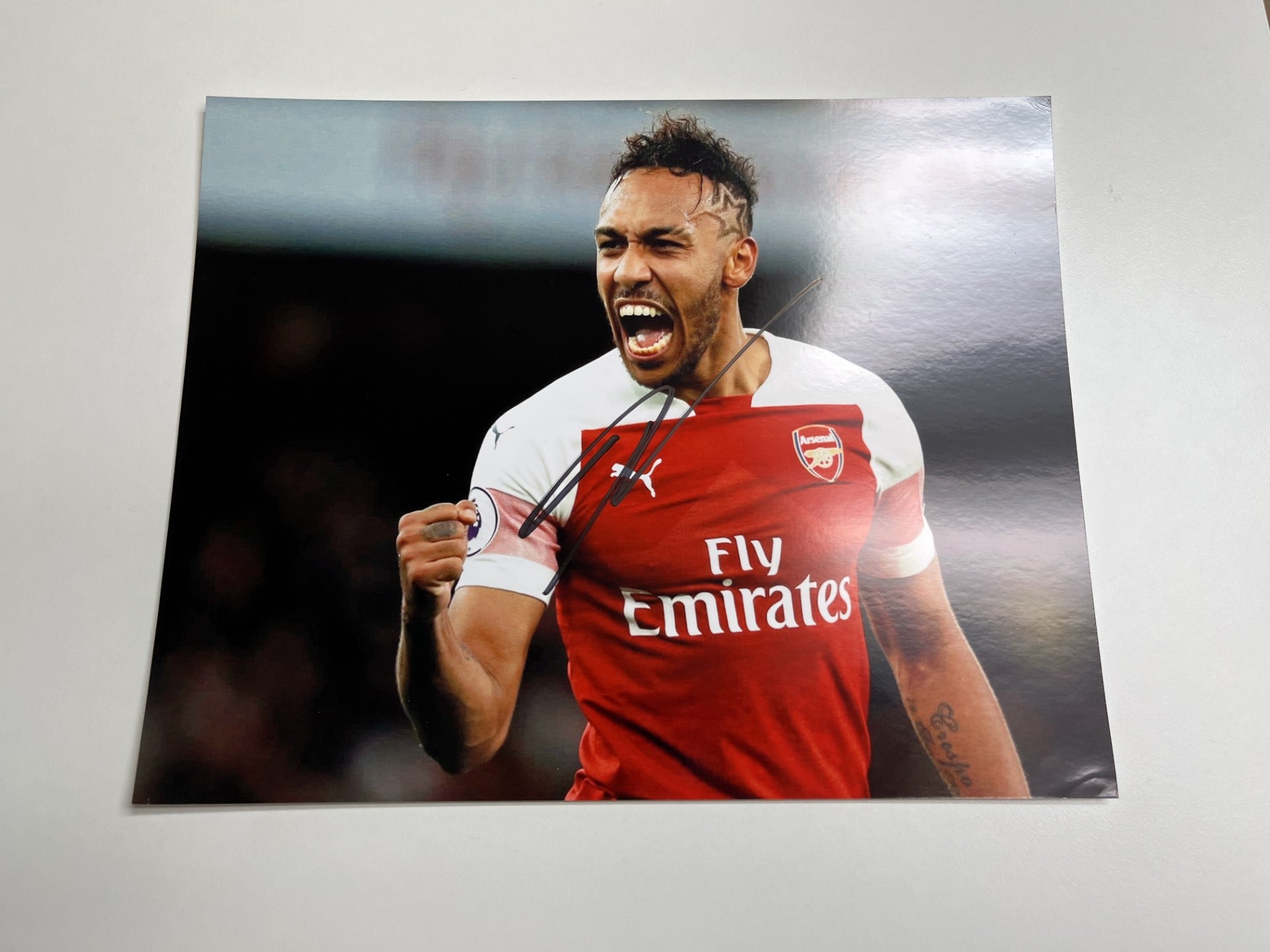 ARSENAL - PIERRE EMERICK AUBAMEYANG - BILDE UTEN EKTEHETSBEVIS/COA