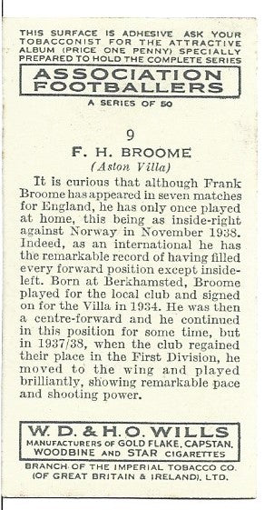 9. F.H. BROOME - ASTON VILLA